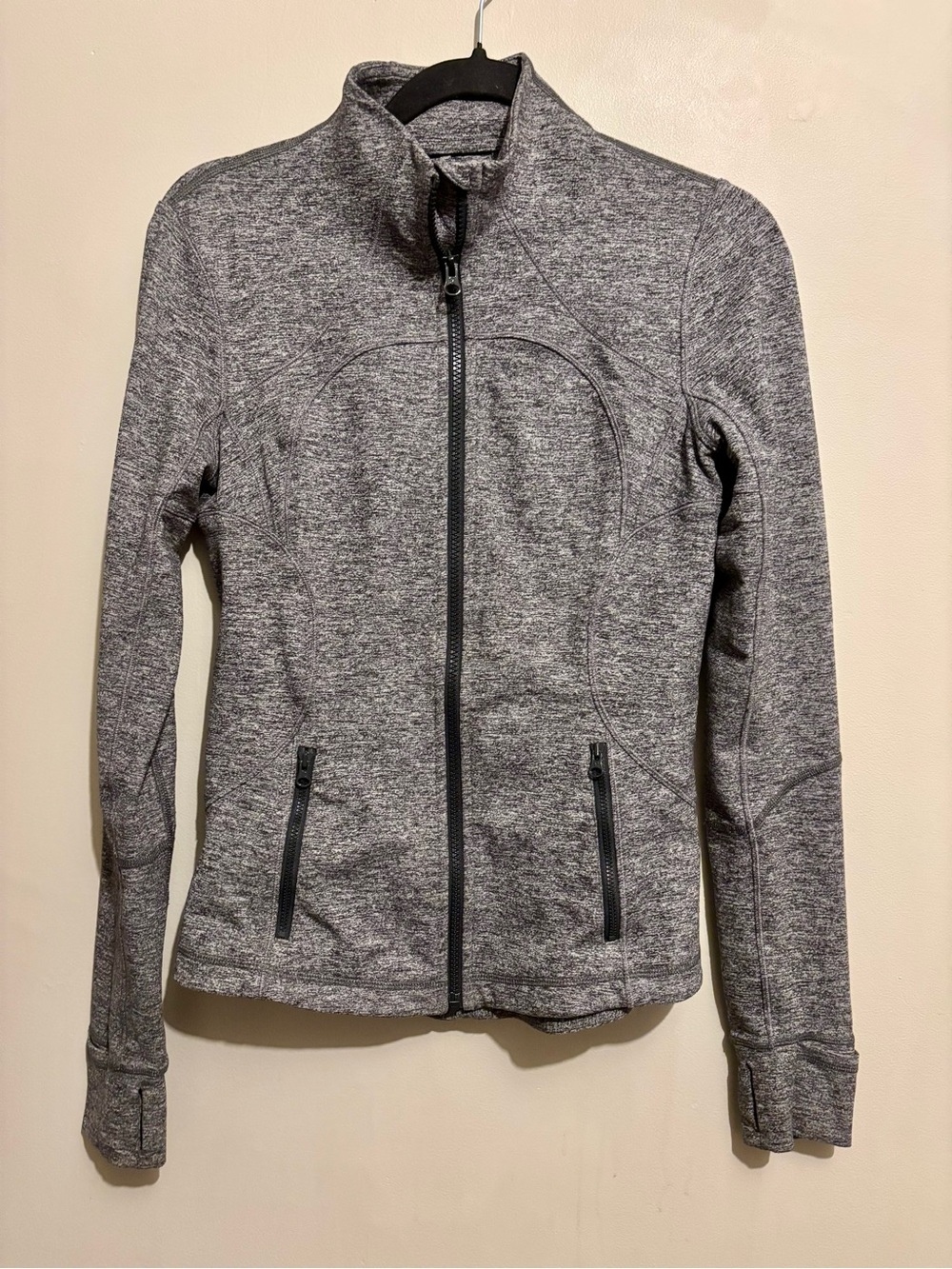 lululemon athletica Gray Full-Zip Athletic Jacket